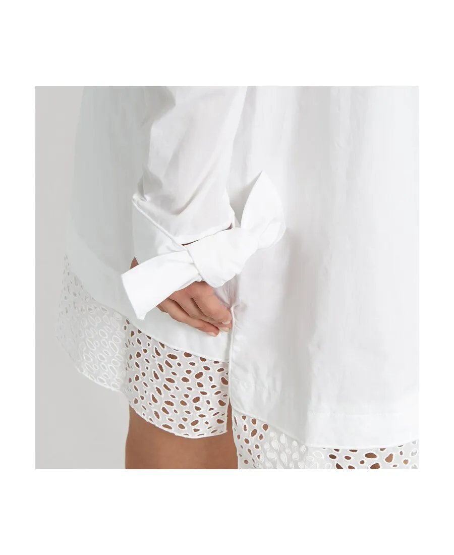 Off Shoulder Lotus Leaf Trimmed Dress
