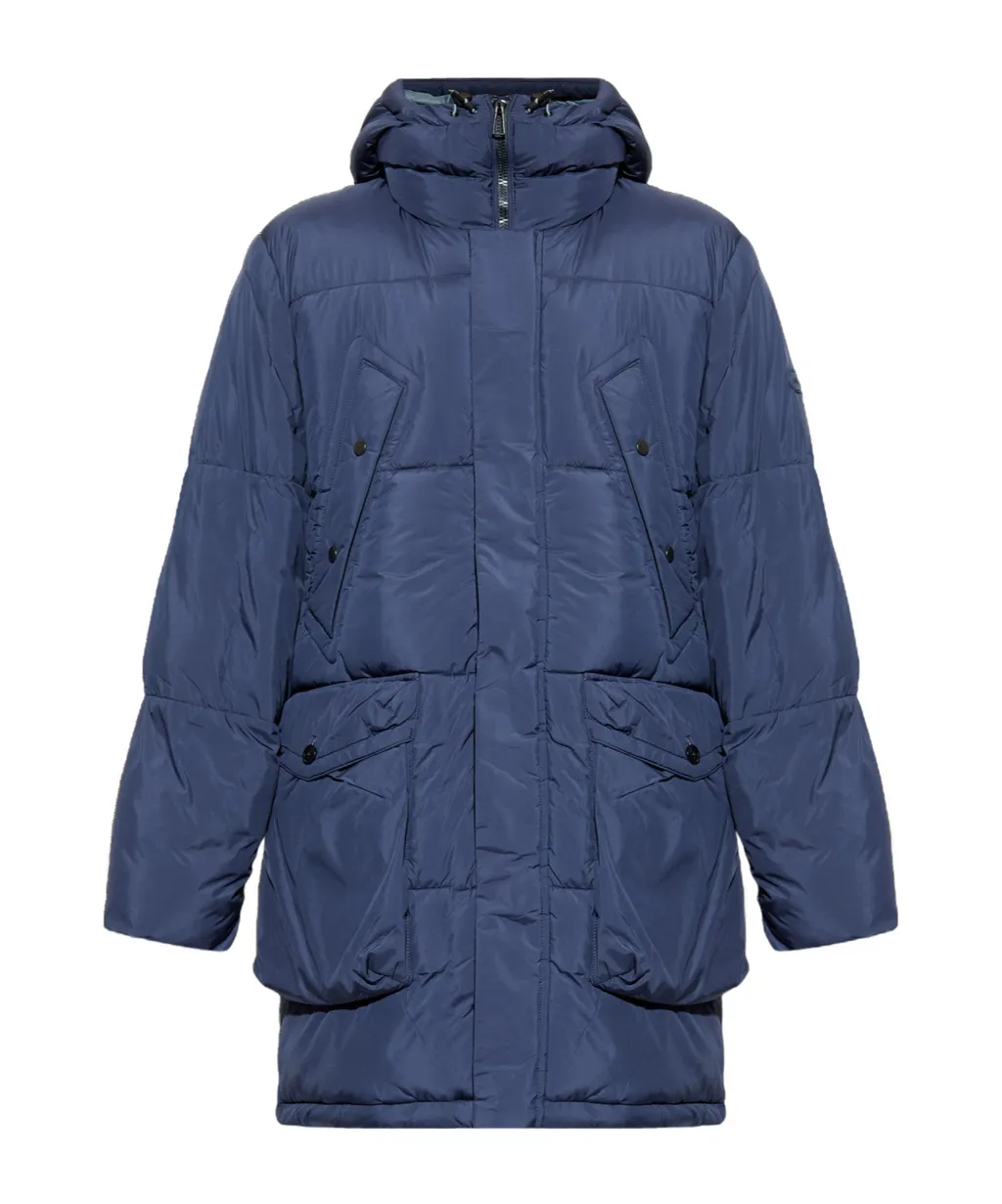 Logo Patch Hooded Jacket