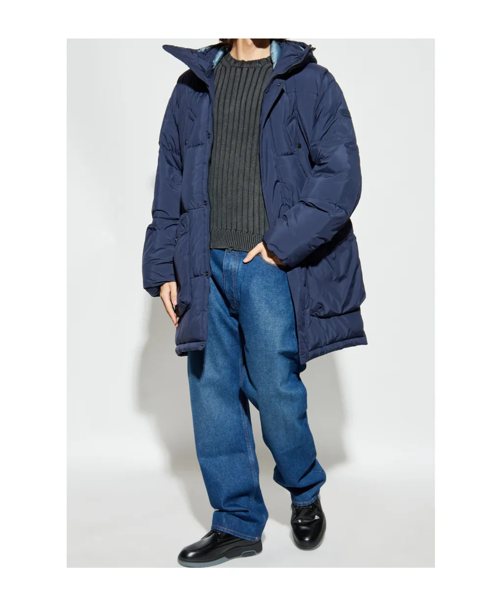 Logo Patch Hooded Jacket