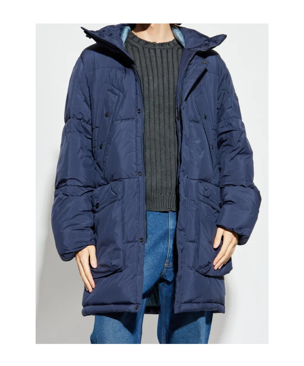 Logo Patch Hooded Jacket
