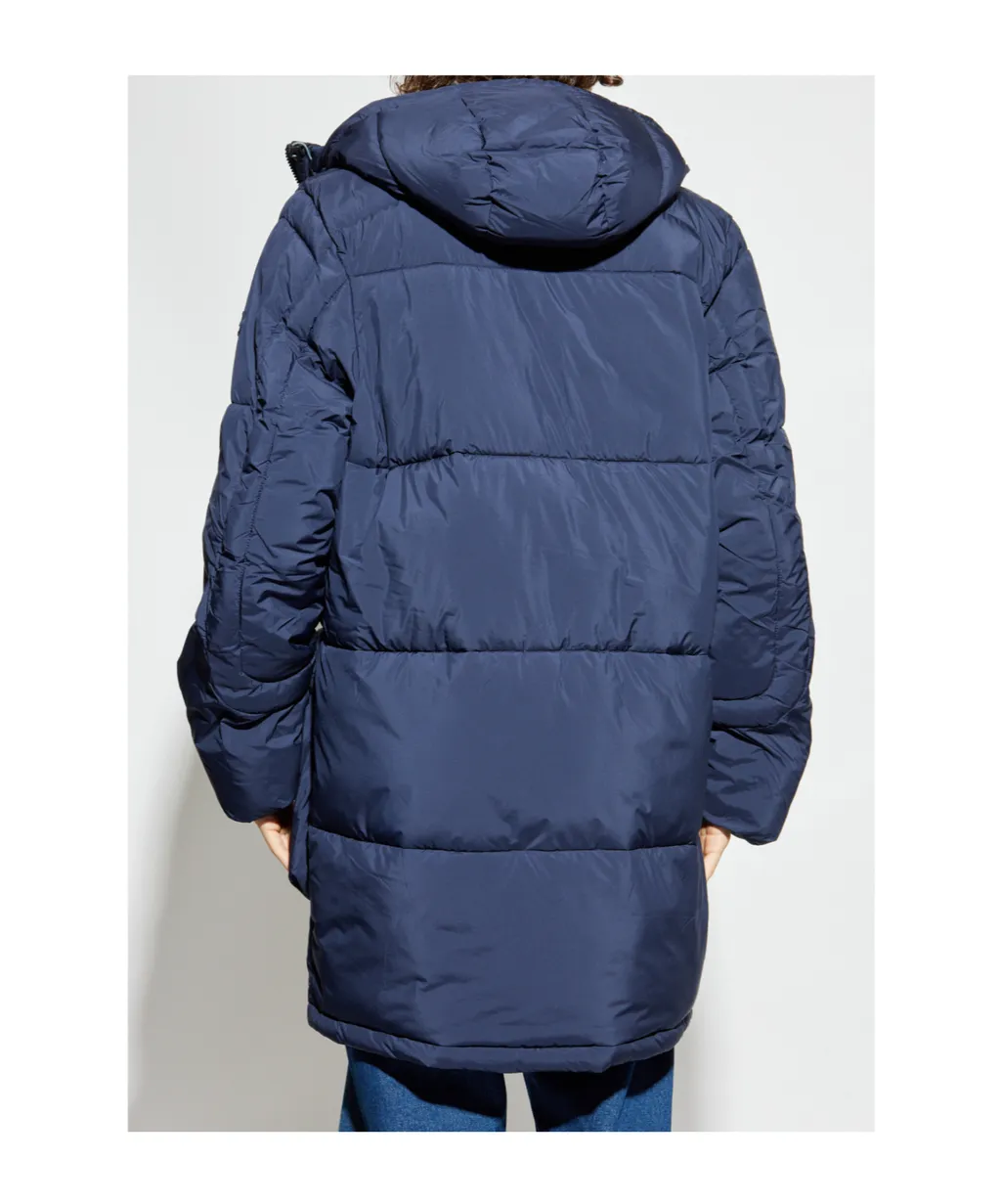 Logo Patch Hooded Jacket