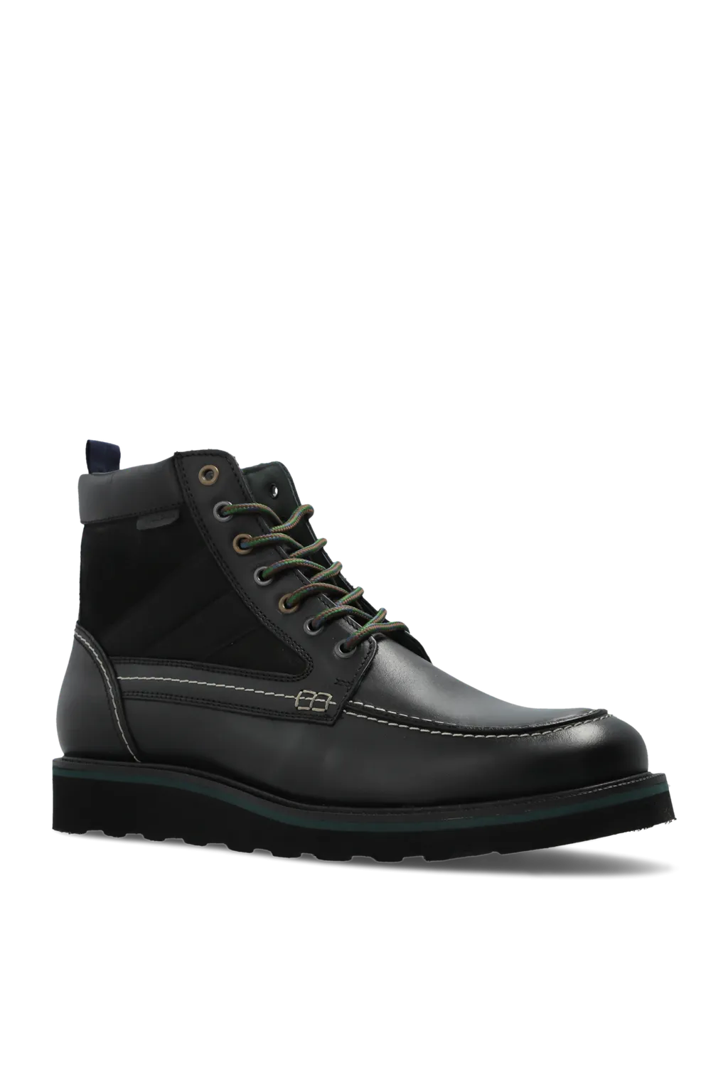 Curtis Panelled Lace-Up Boots