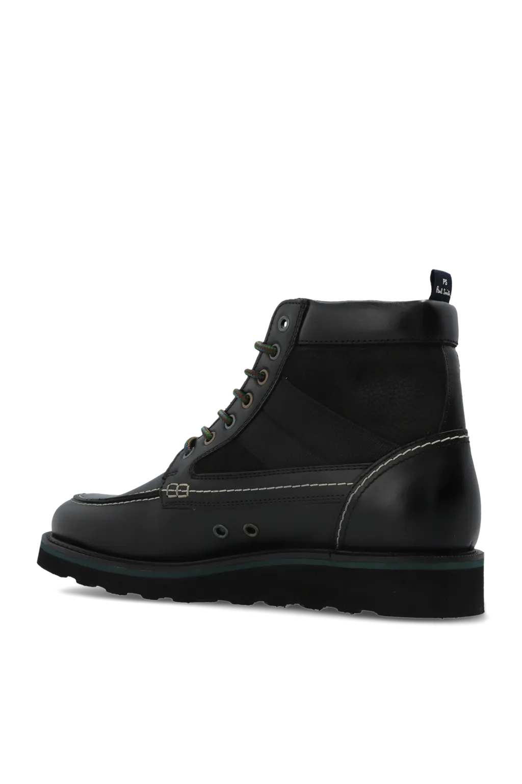 Curtis Panelled Lace-Up Boots