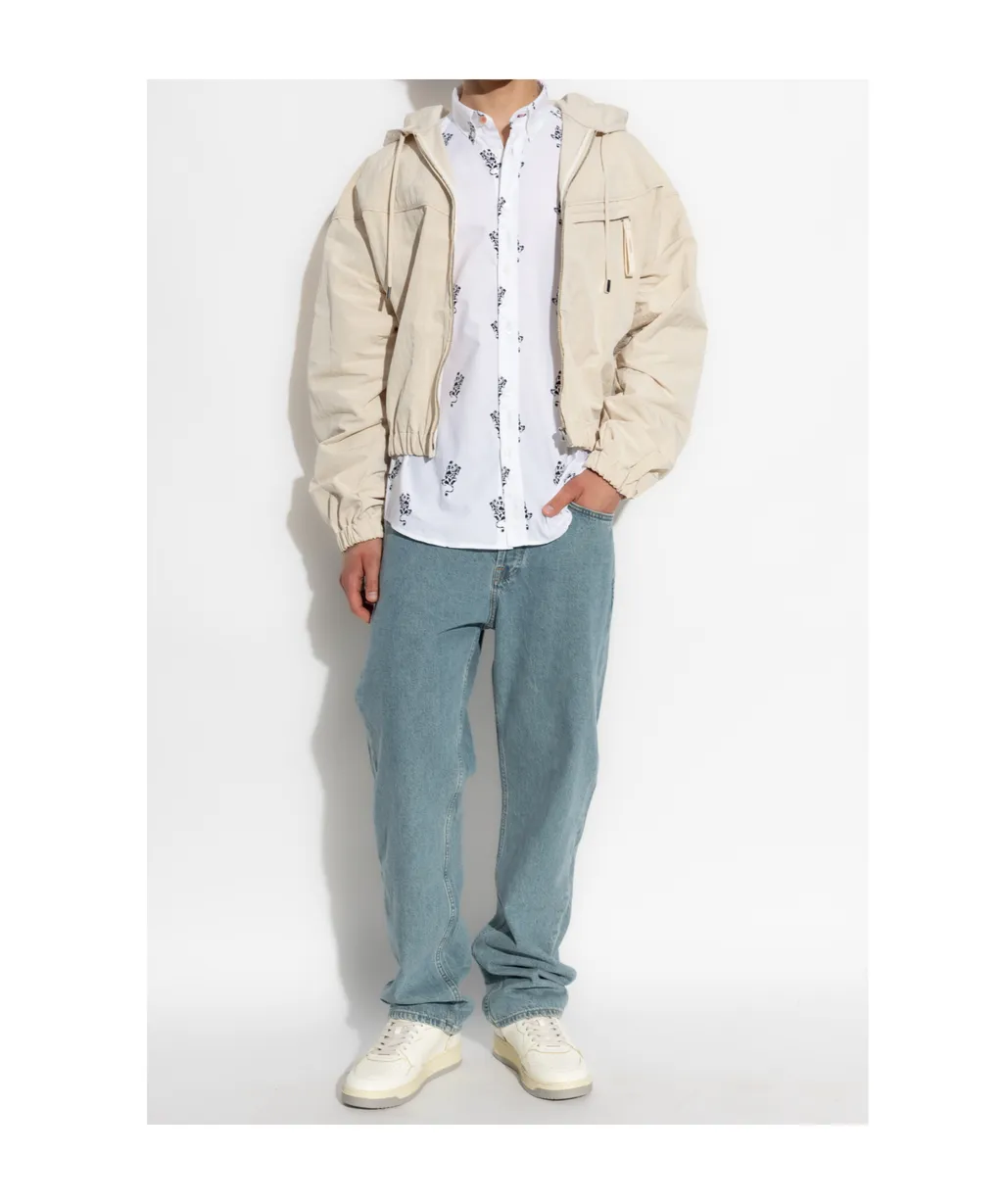 Animal Motif Long-Sleeved Shirt