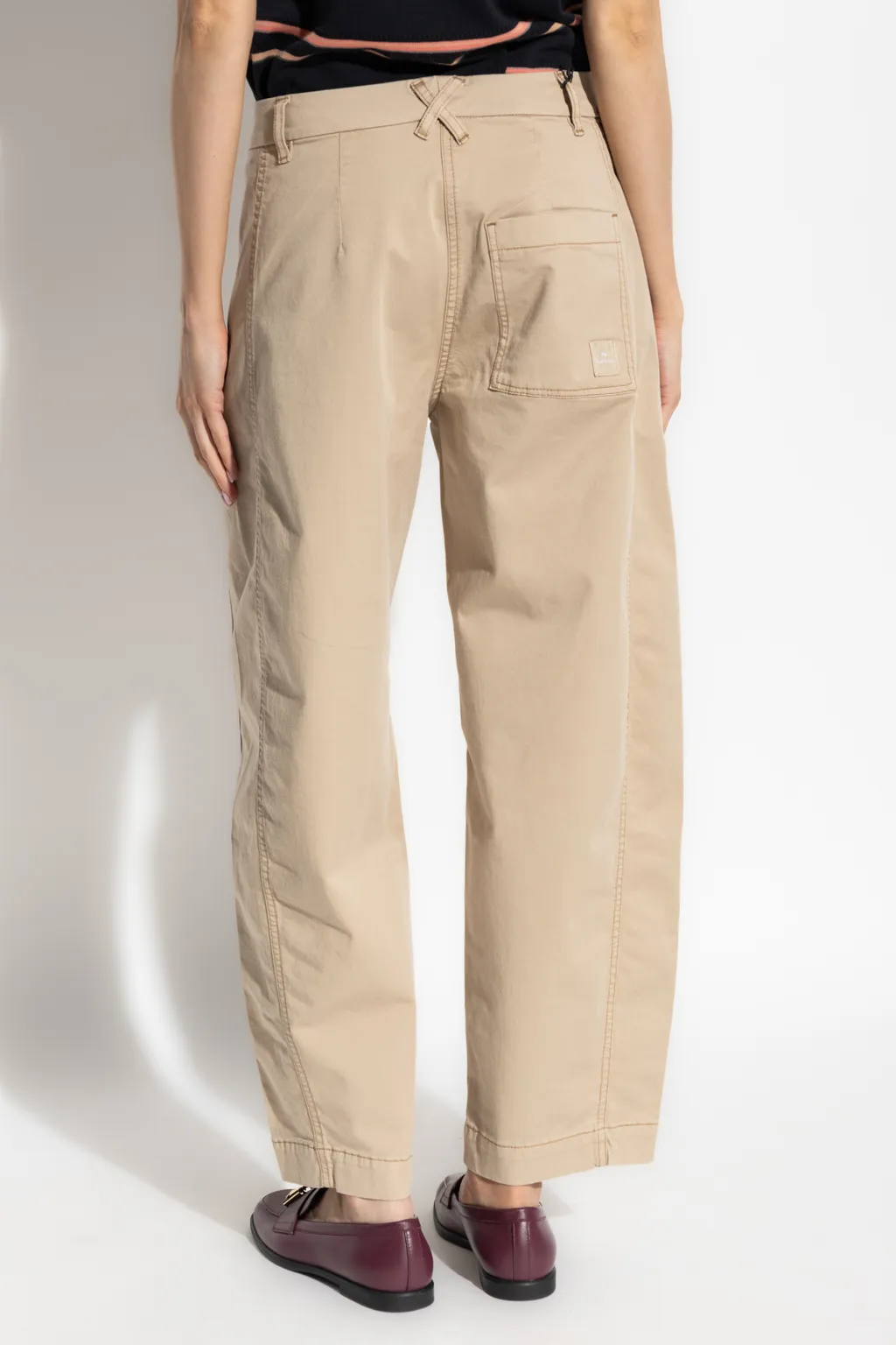 Mid-Rise Loose Fit Trousers