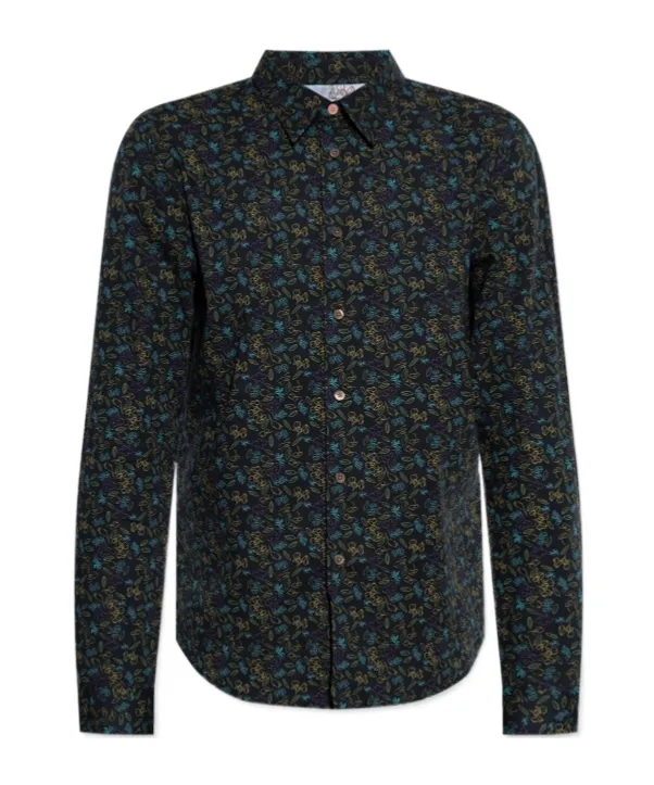 Colorful Printed Long-Sleeved Shirt
