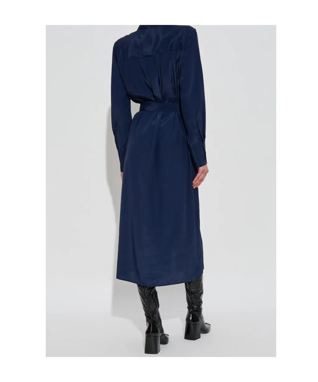 Tie-Waisted Shirt Dress