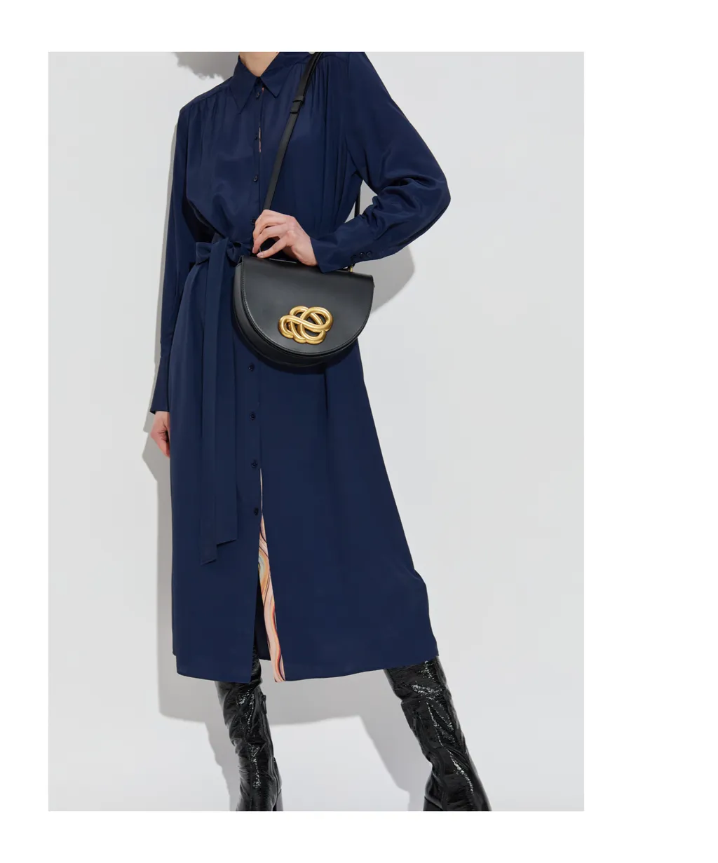 Tie-Waisted Shirt Dress