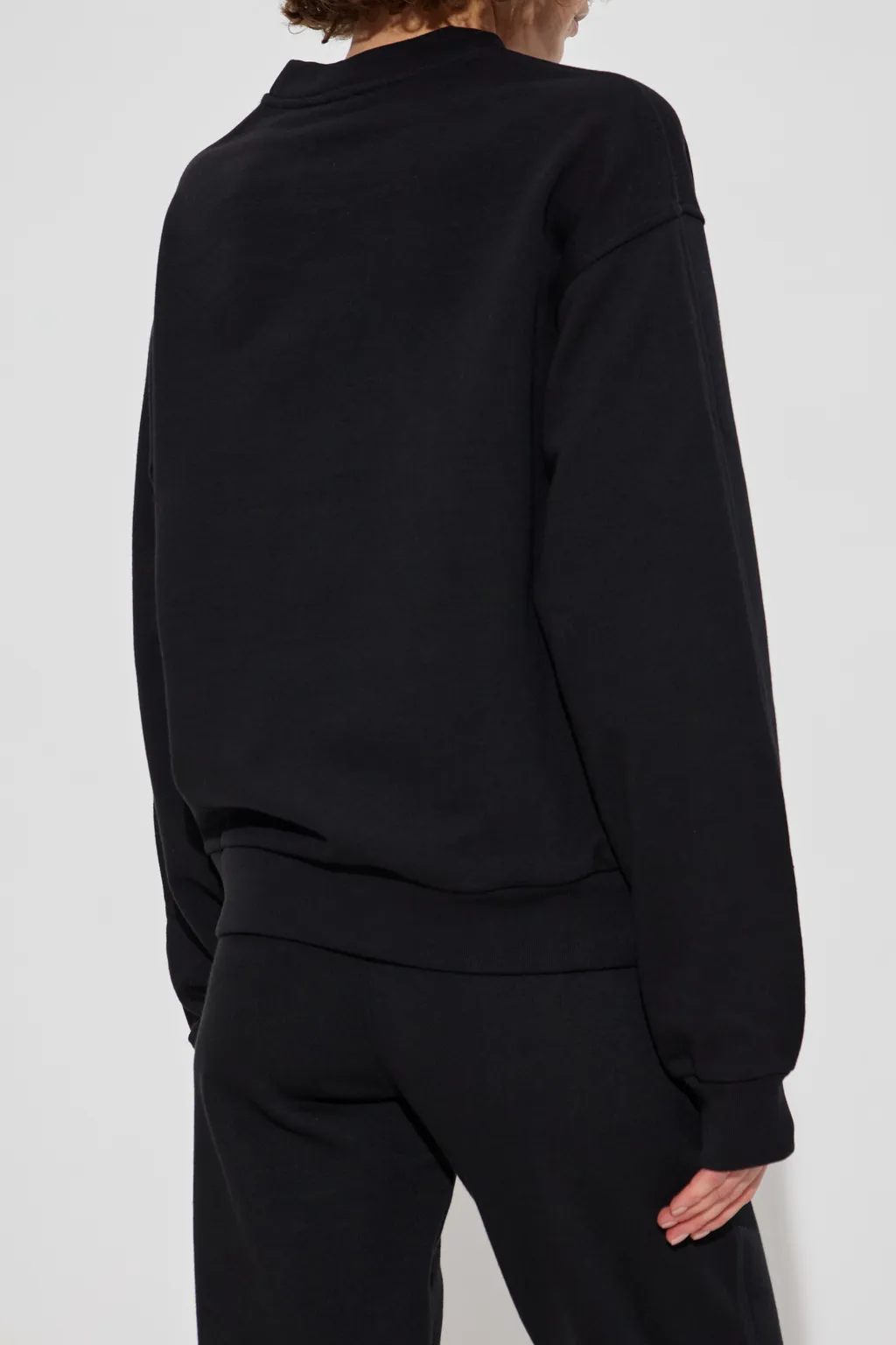 Heart Embroidered Crewneck Sweatshirt