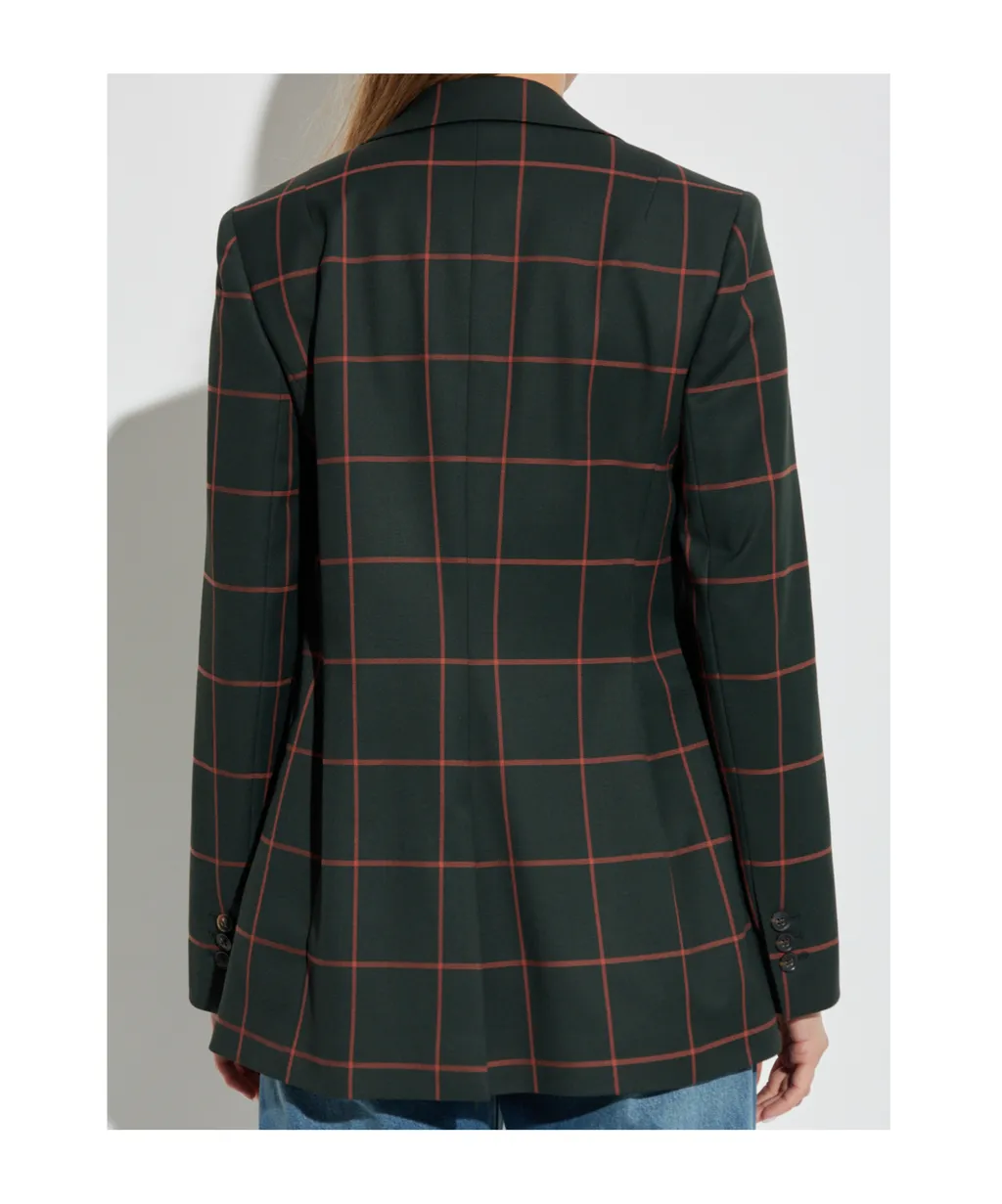 Plaid Patterned Blazer