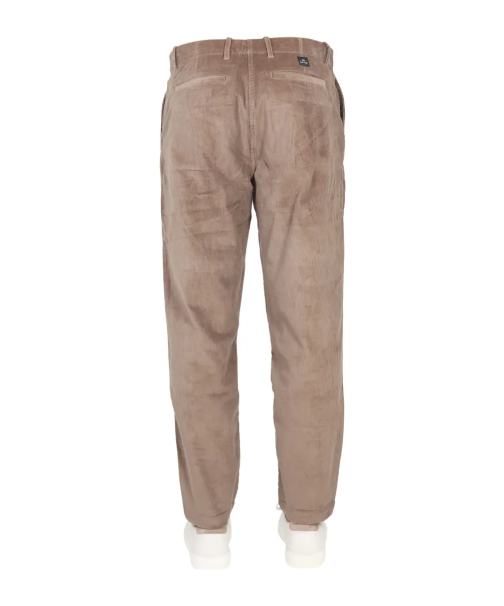 Logo Patch Velvet Pants