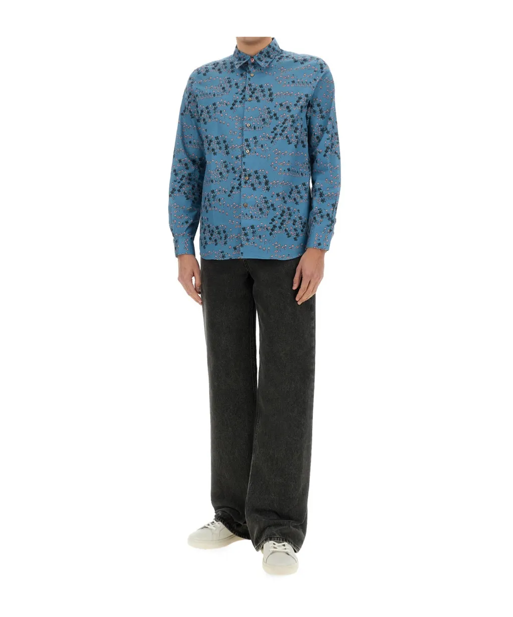 Graphic Printed Long-Sleeved Shirt
