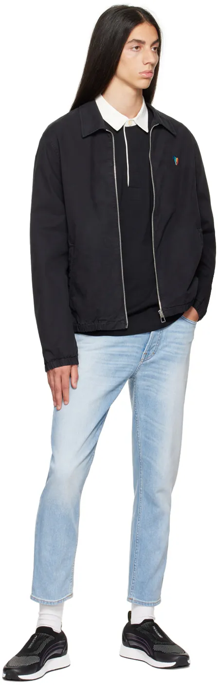 Zebra-Embroidered Organic Cotton Jacket
