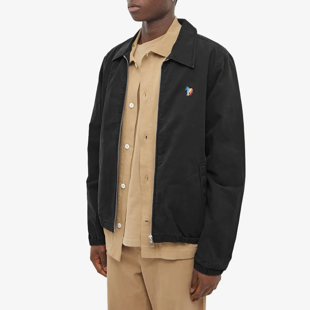 Zebra-Embroidered Organic Cotton Jacket