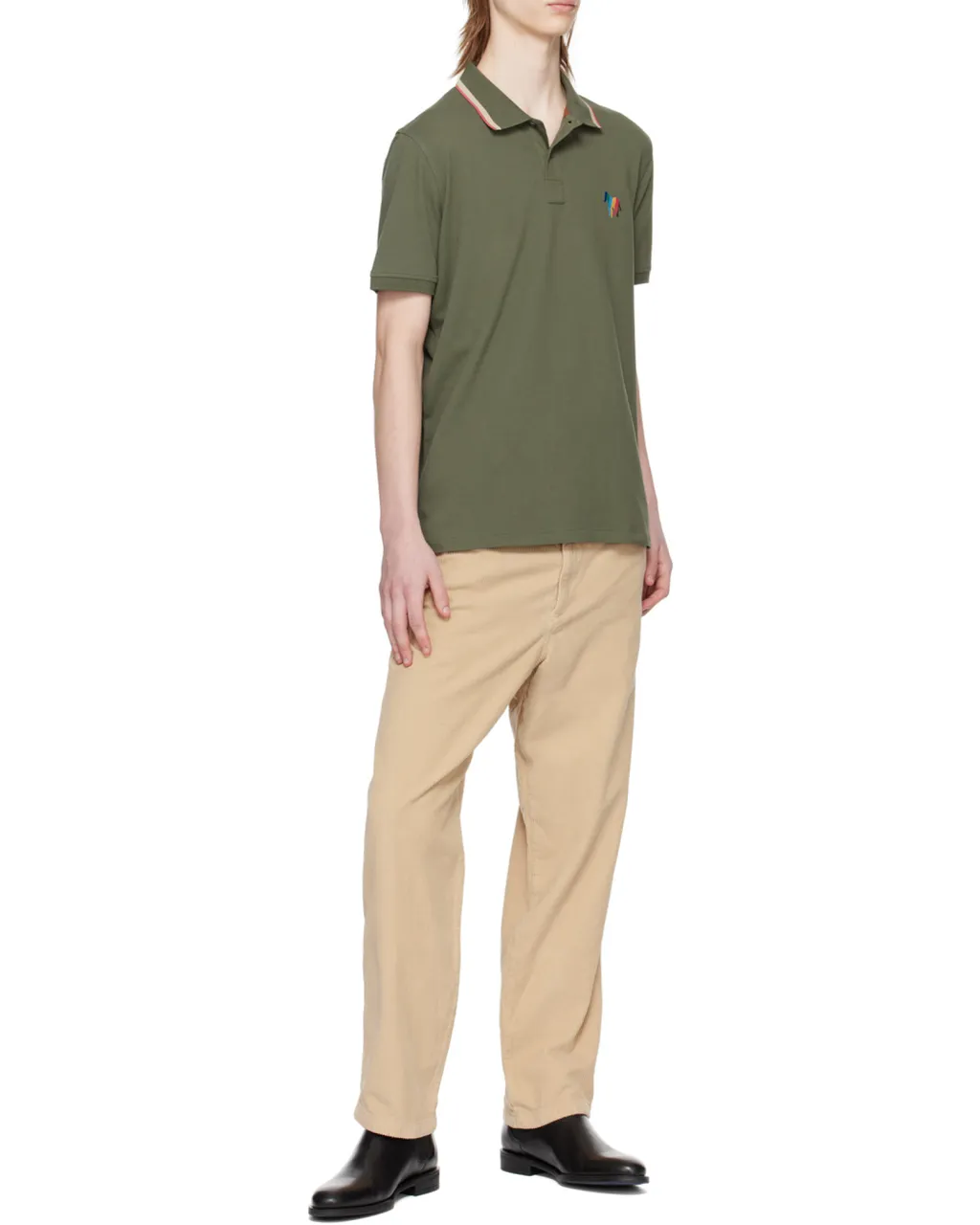 Broad Stripe Zebra Polo Shirt