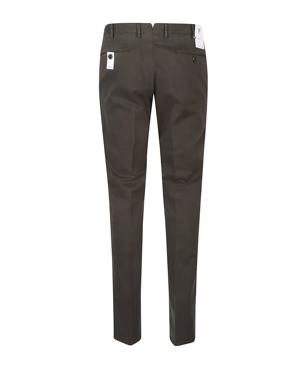 Cotton Straight-Leg Trousers