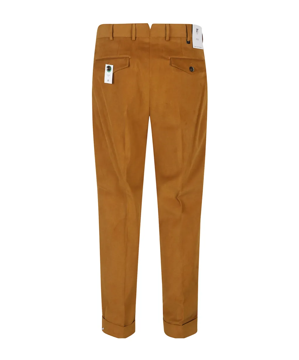 Pleated Cuffed Trousers
