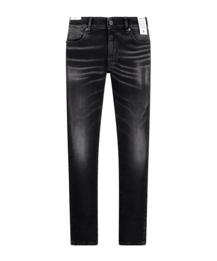 Denim Trousers With Belt Loops