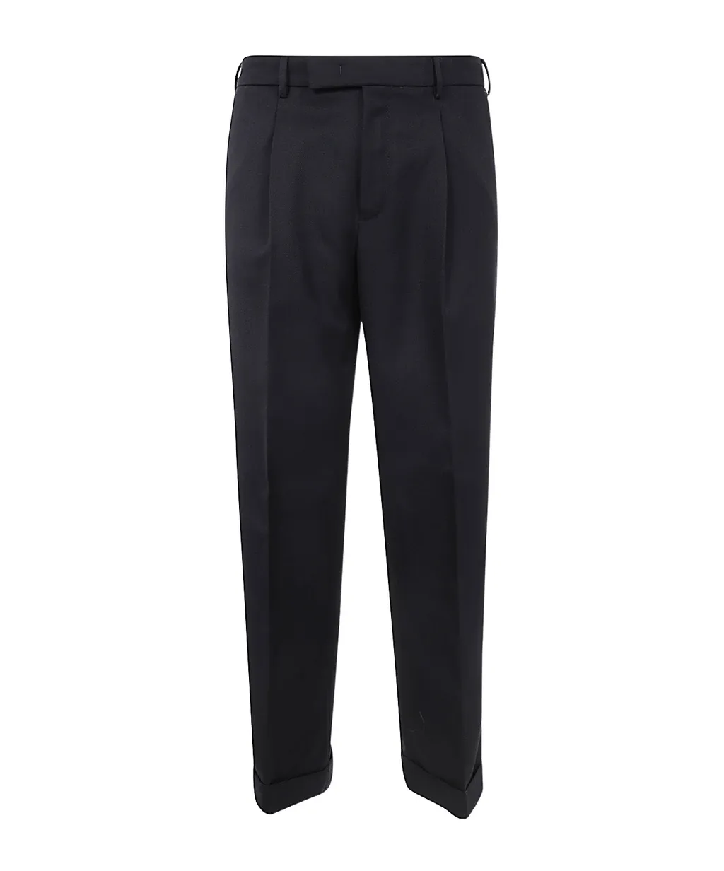 Pleat-Detail Trousers