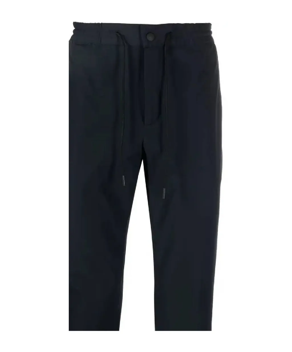 Tapered Drawstring-Waist Trousers