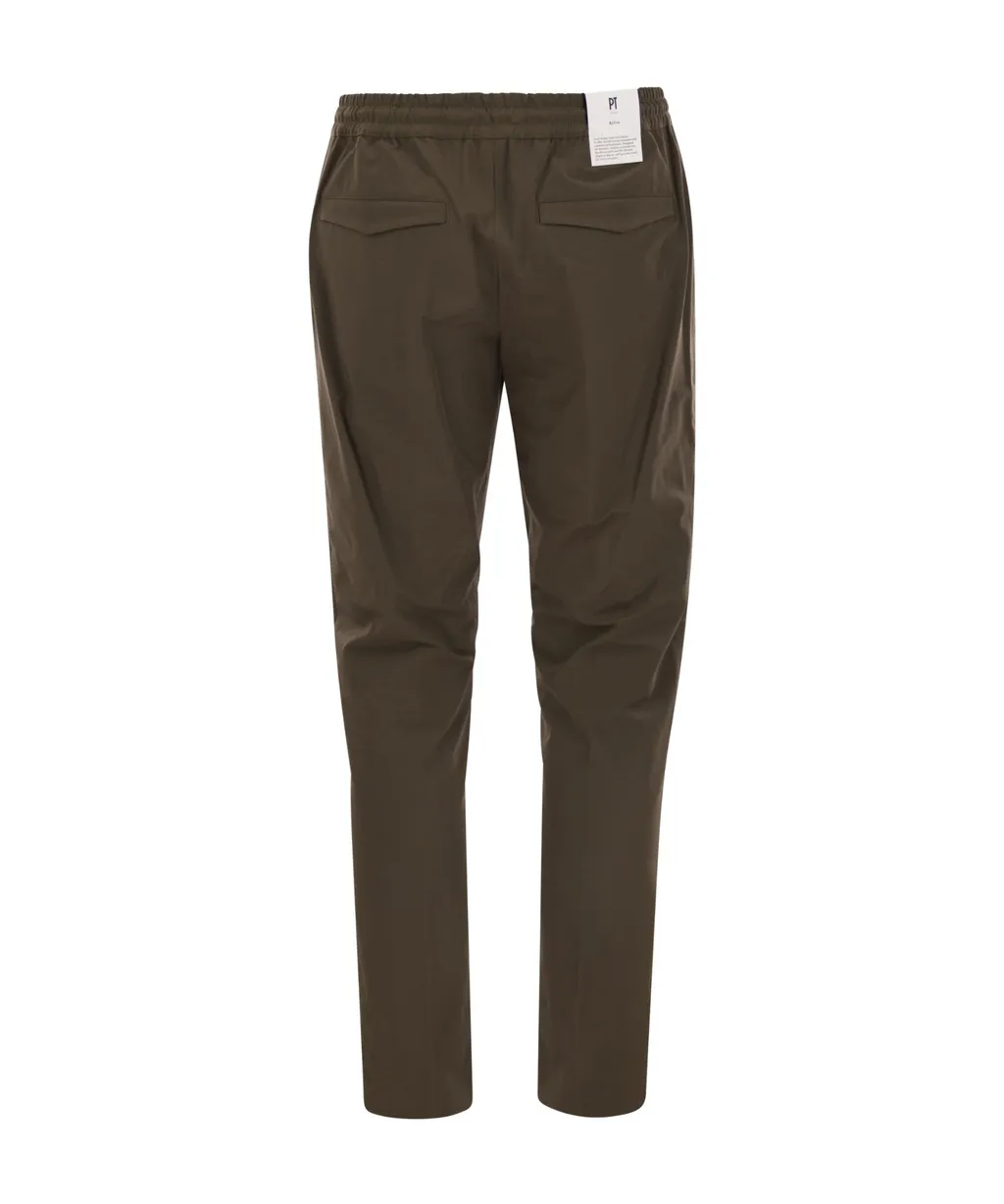 Omega Slim-Fit Drawstring Pants
