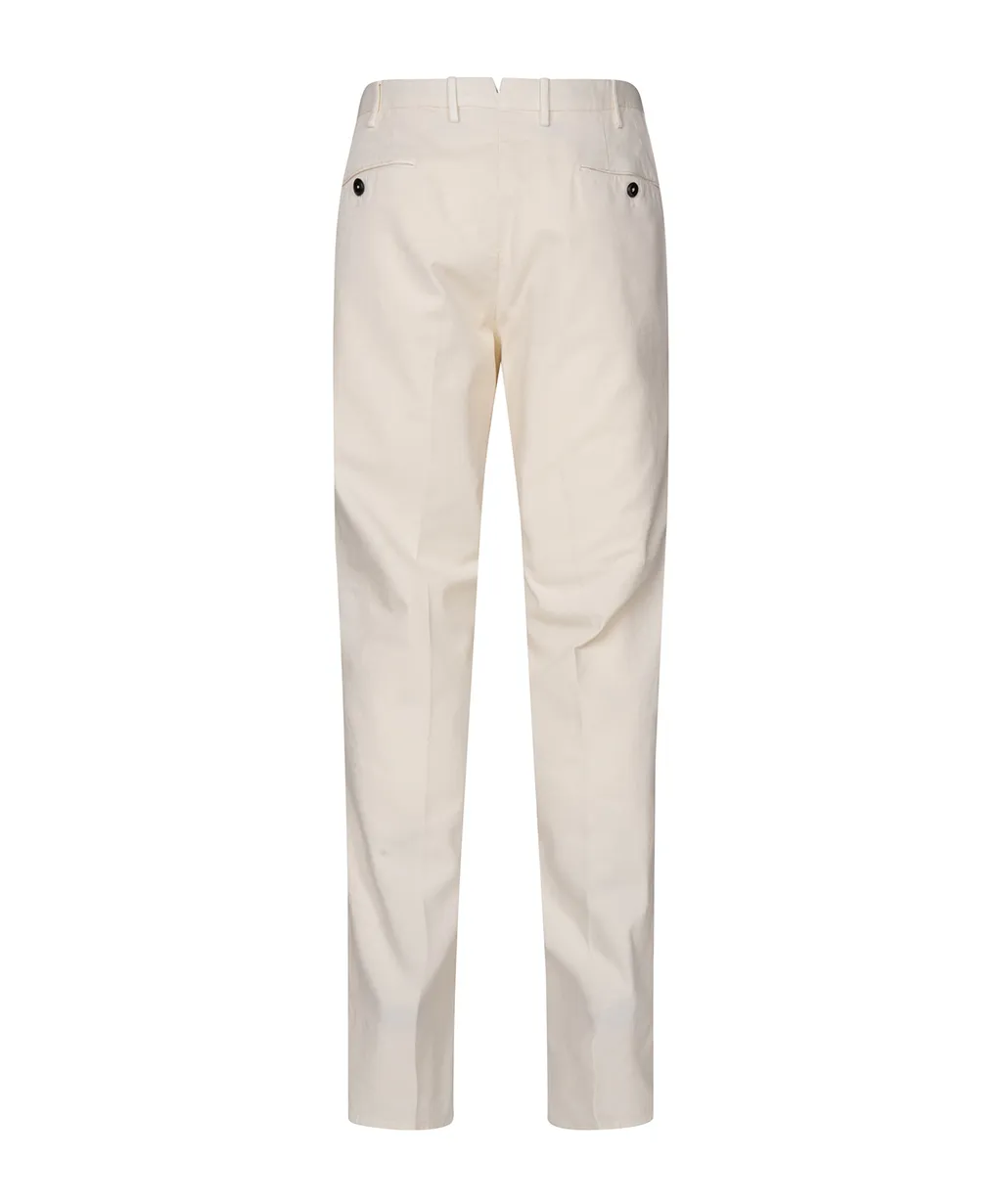 Mid-Rise Cotton Chino Trousers