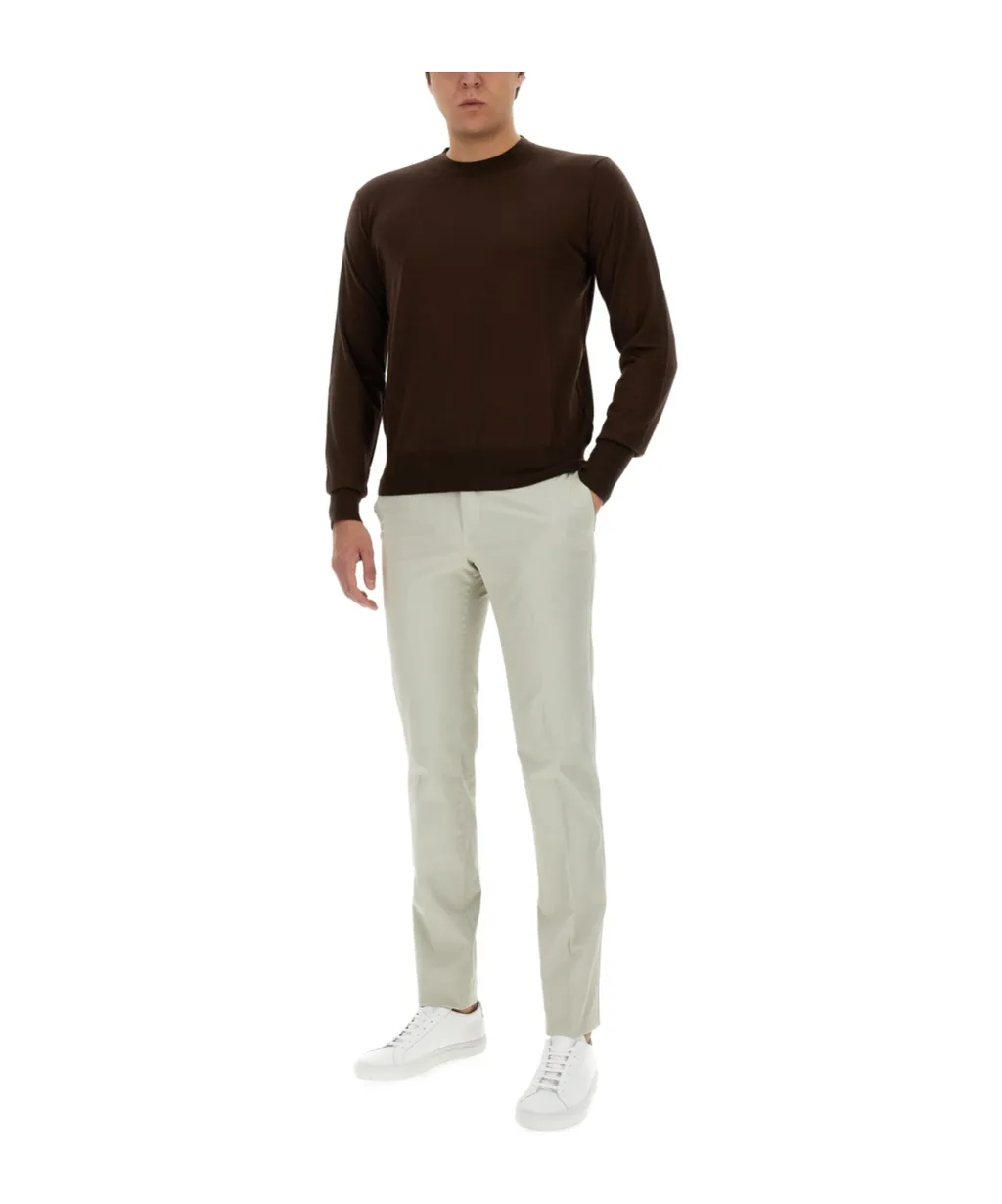 Belt-Loop Casual Pants