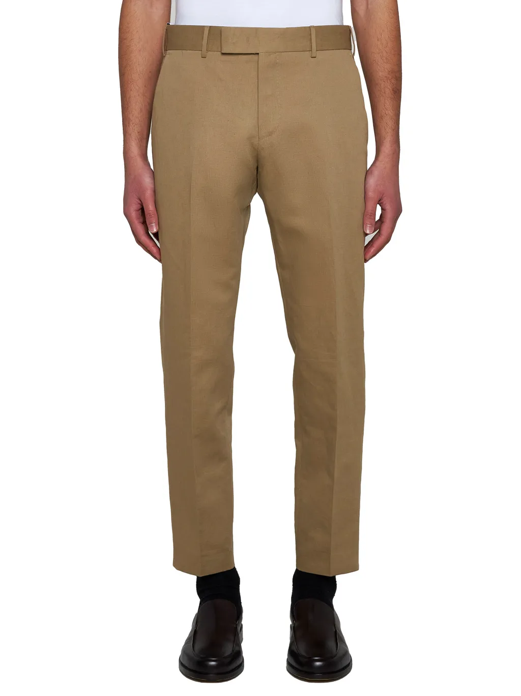 Cotton-Blend Tailored Trousers