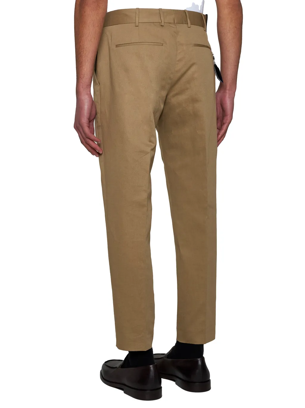 Cotton-Blend Tailored Trousers