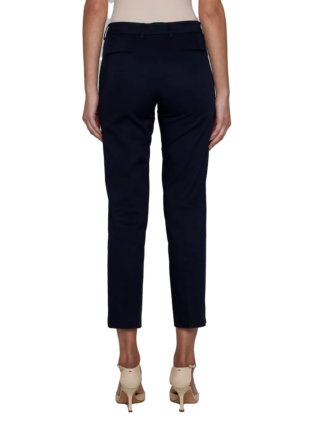 Tapered-Leg Tailored Trousers