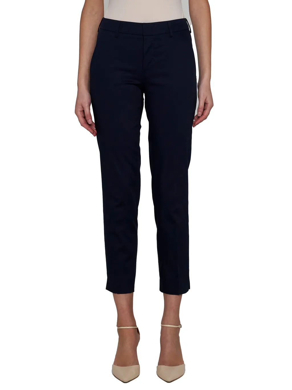 Tapered-Leg Tailored Trousers