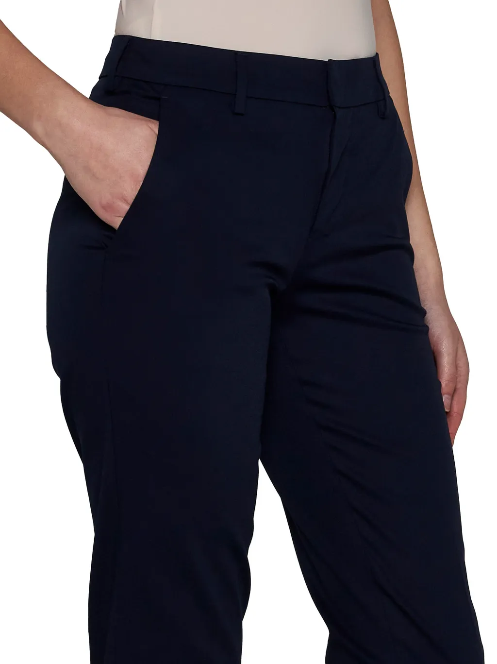 Tapered-Leg Tailored Trousers