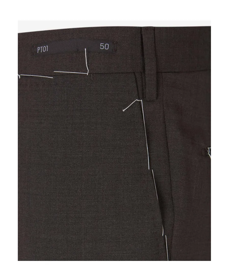 Tailored-Cut Tapered Trousers