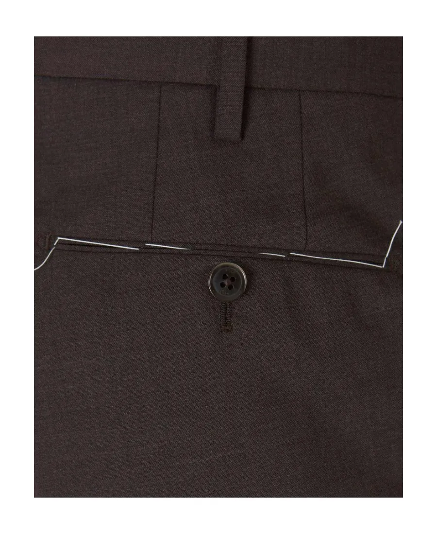Tailored-Cut Tapered Trousers