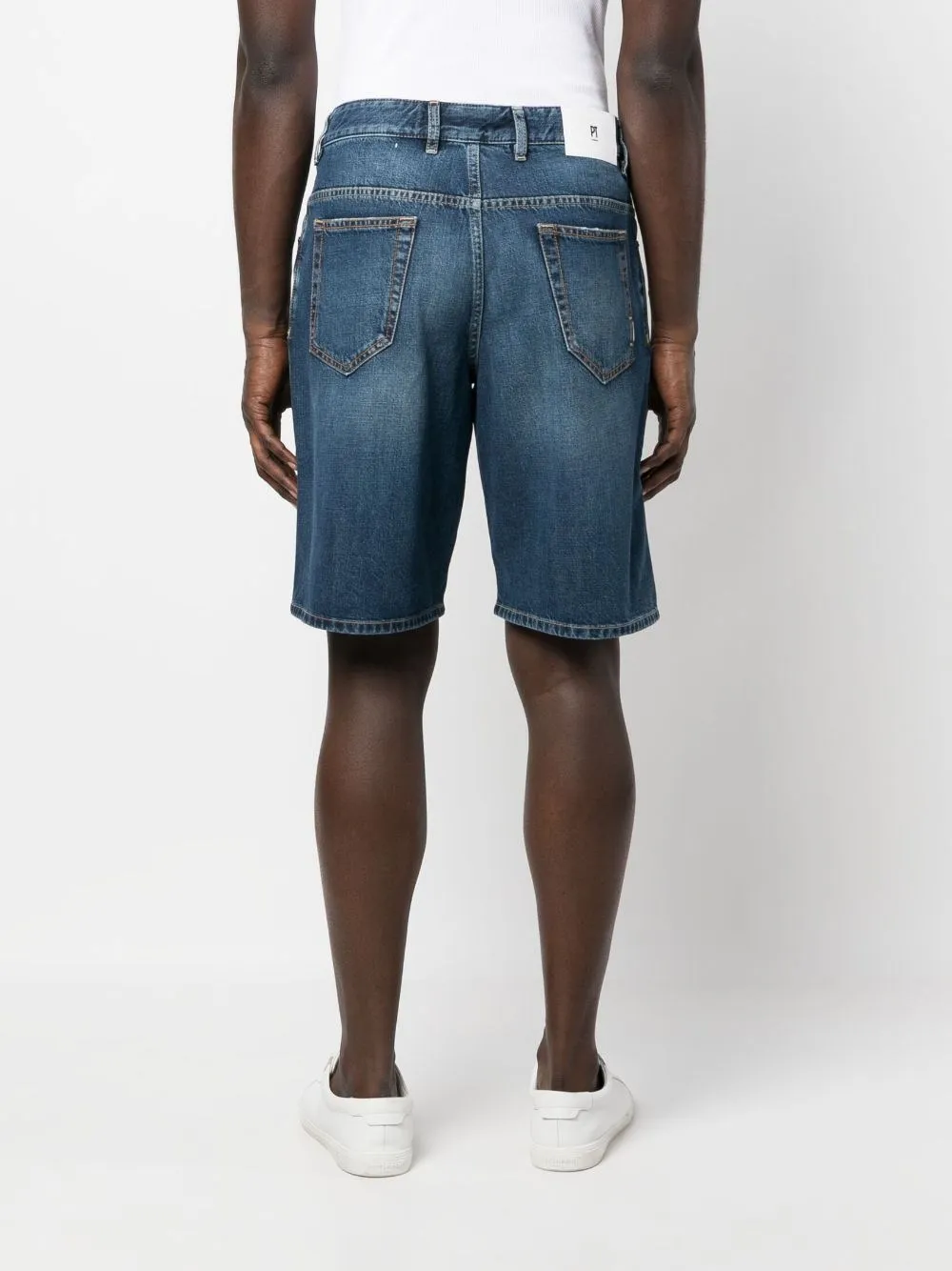 Straight-Leg Denim Shorts