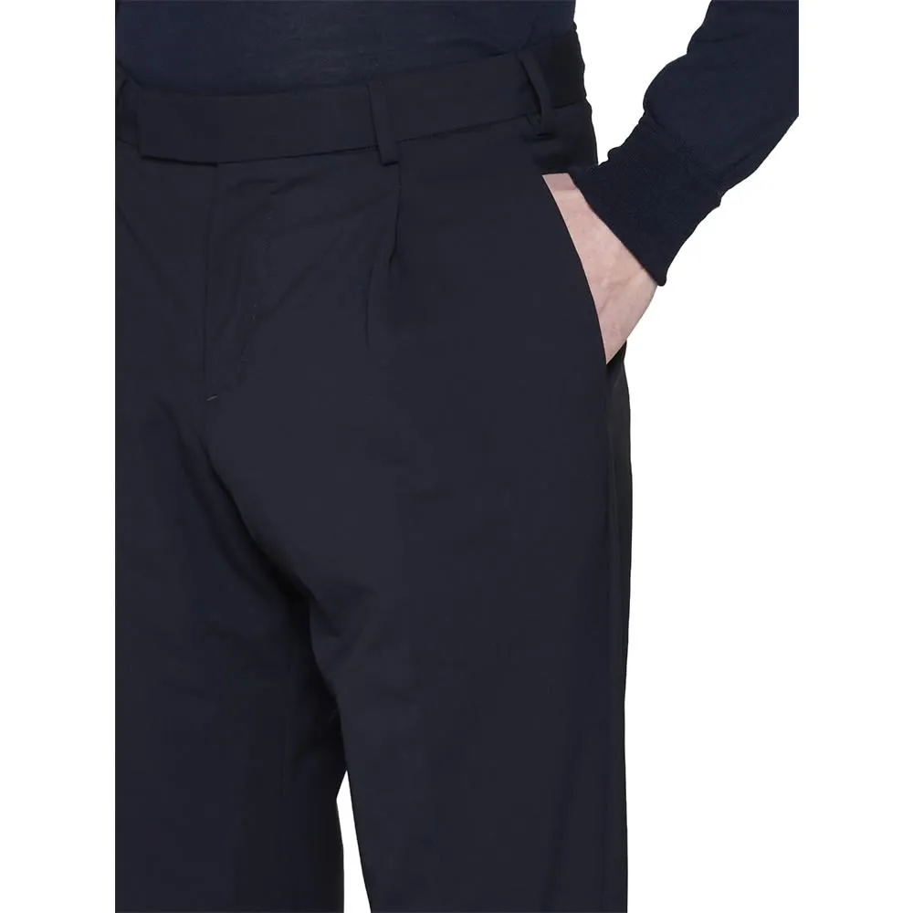 Virgin Wool-Blend Cropped Trousers