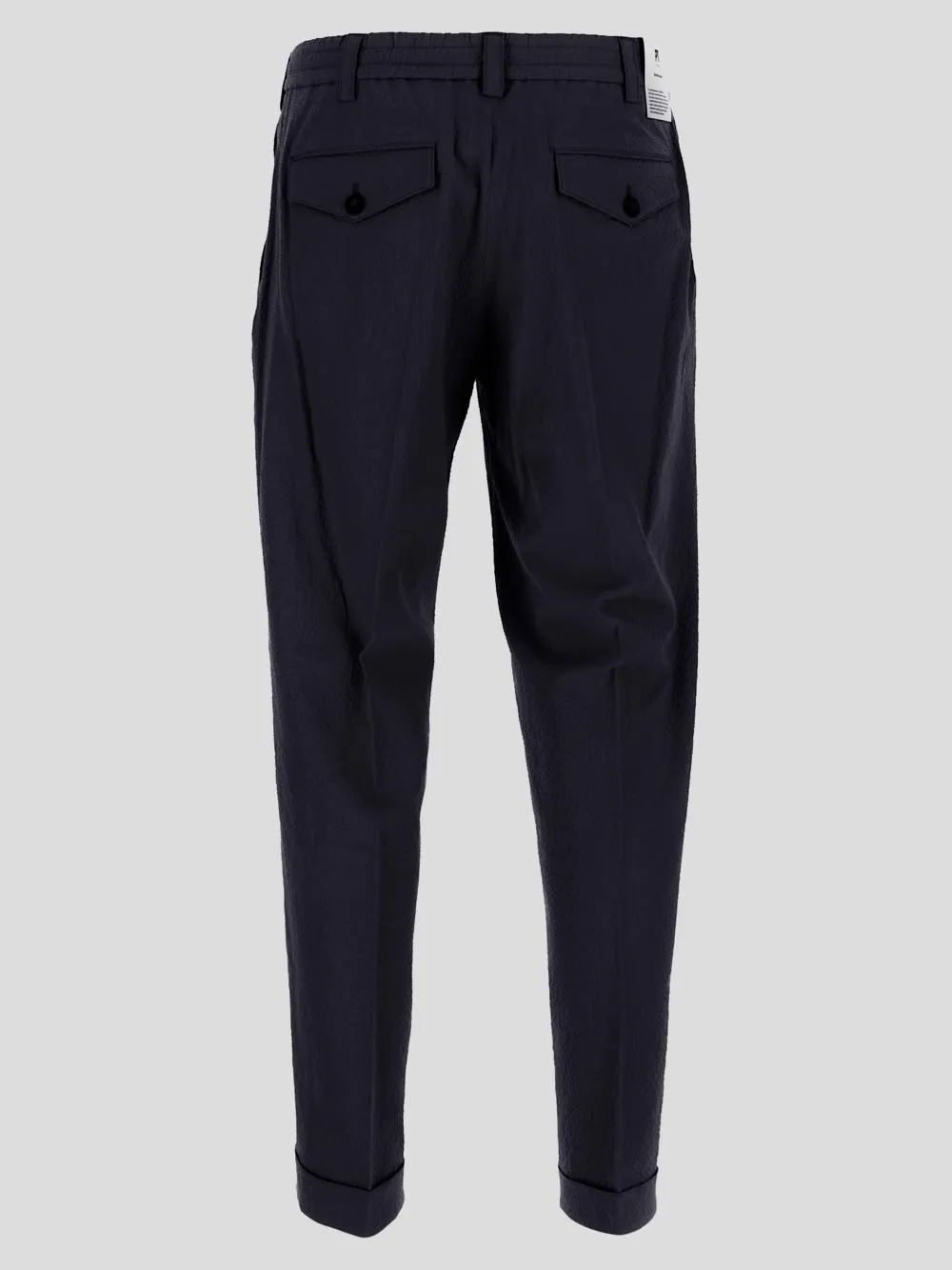 Tapered-Leg Turn-Up Hem Chino Trousers