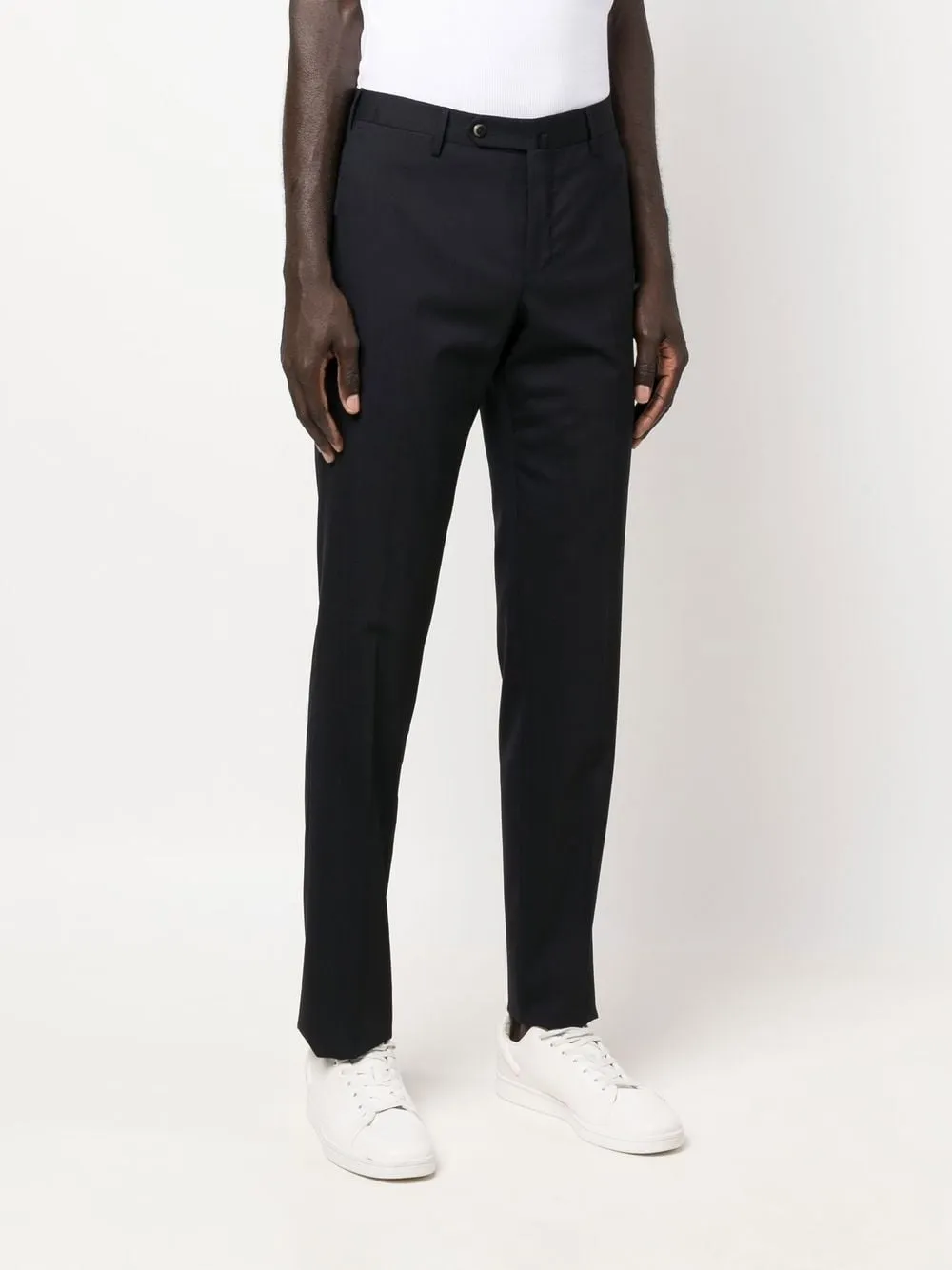 Tailored-Cut Tapered Trousers