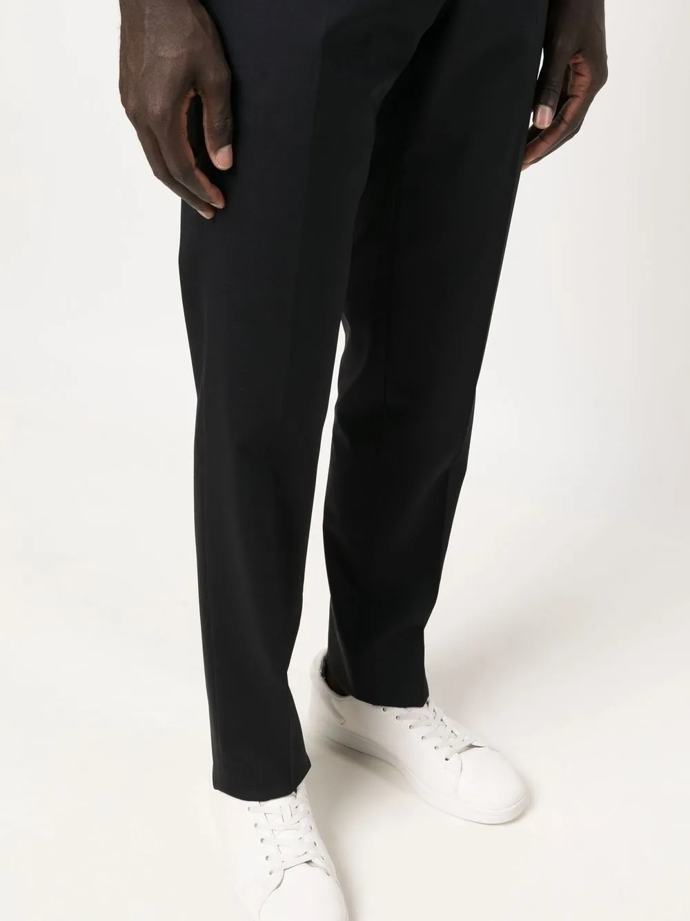 Tailored-Cut Tapered Trousers