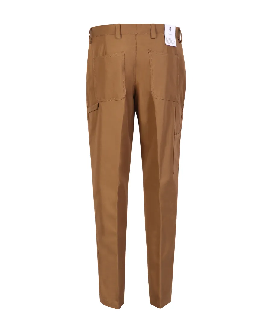 Mid-Rise Tapered-Leg Trousers