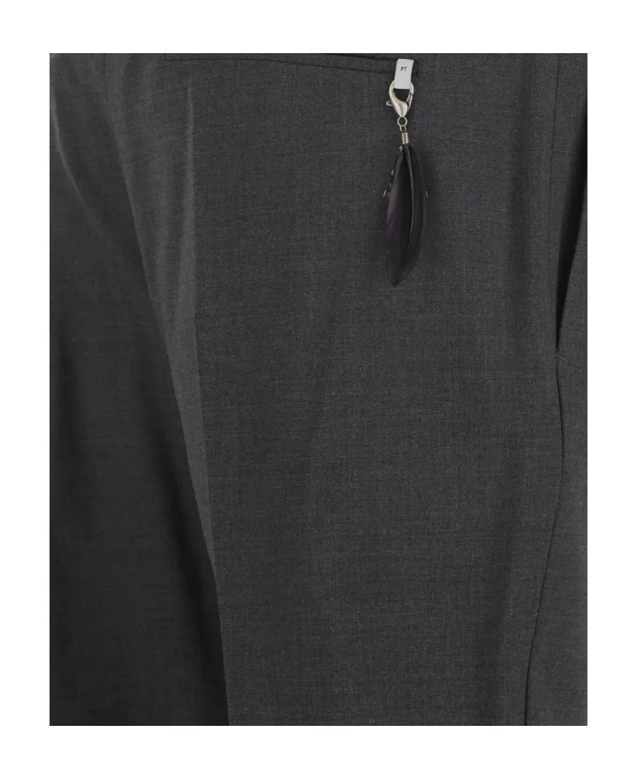 Mid-Rise Tapered Trousers
