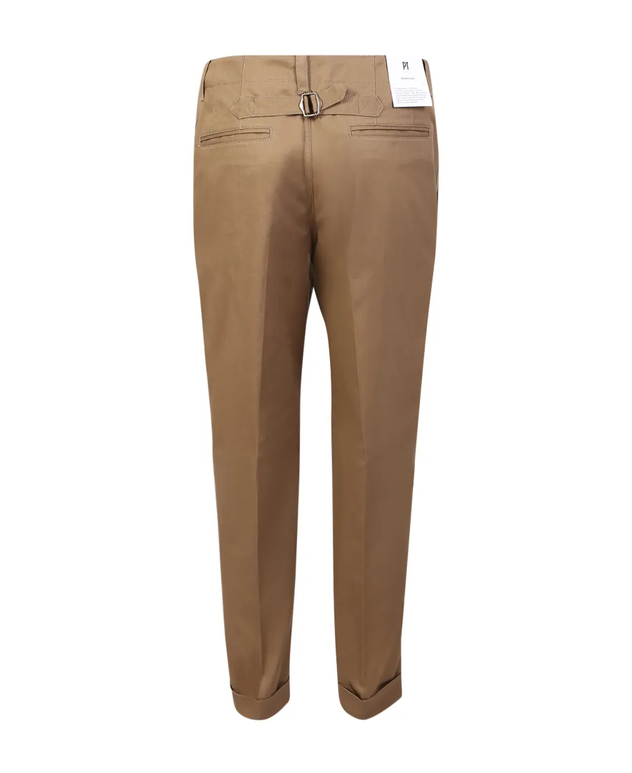 Tapered-Leg Cropped Trousers