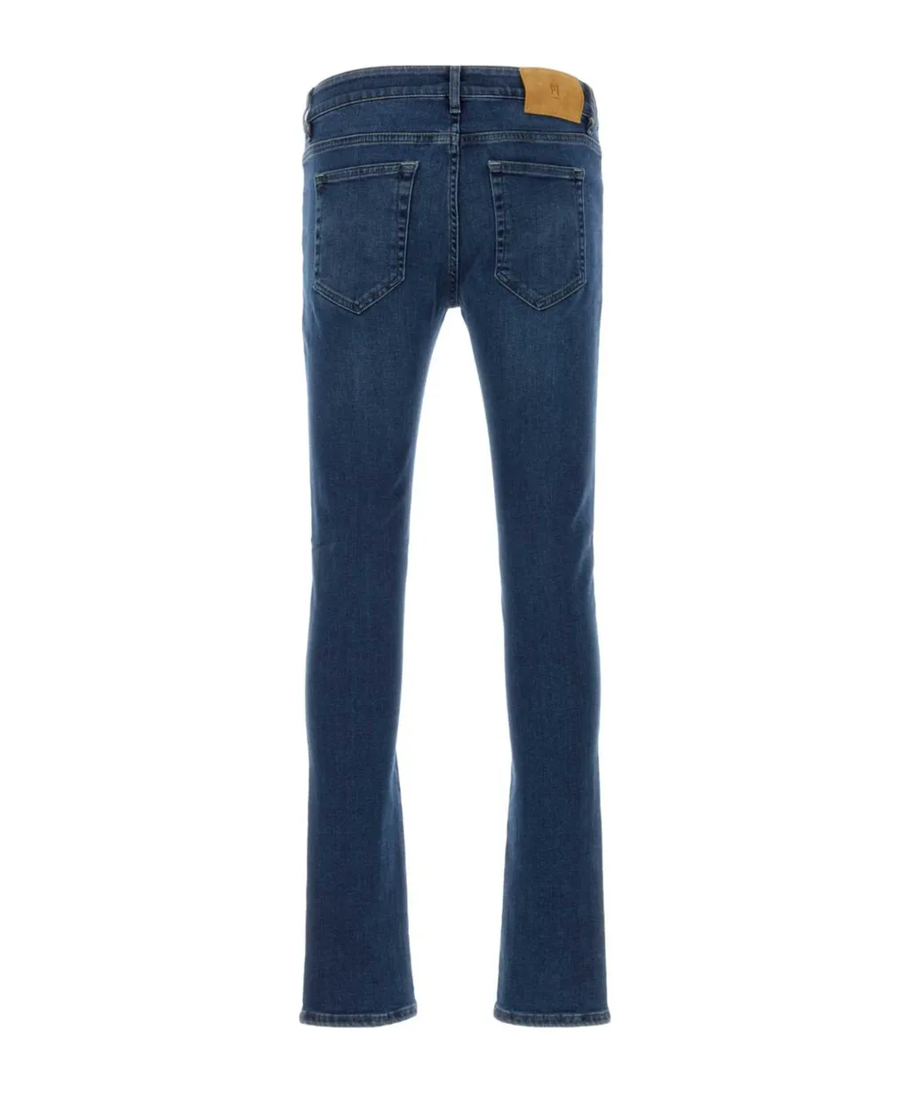Logo Patch Button Detailed Skinny Jeans