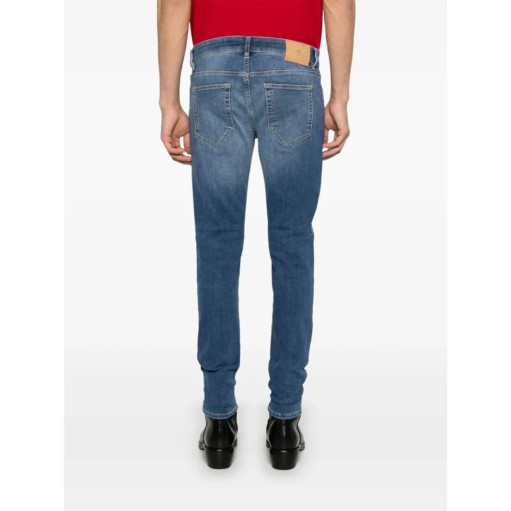 Denim Trousers With Belt Loops