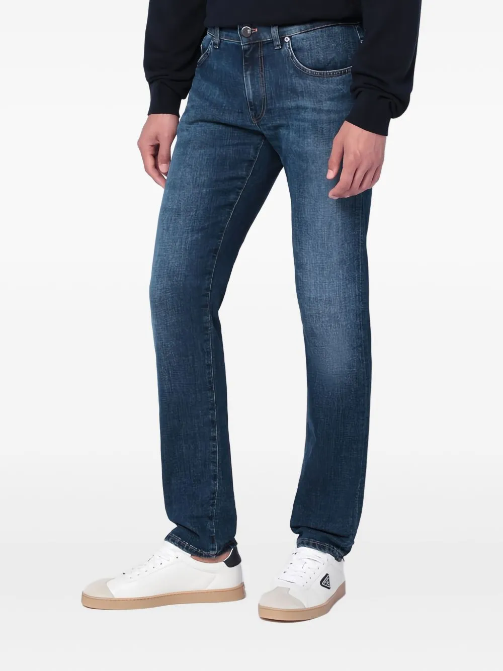 Whiskering-Effect Jeans
