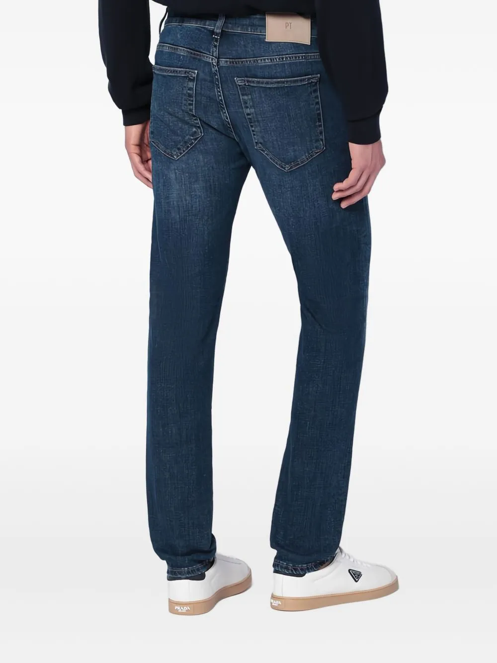 Whiskering-Effect Jeans