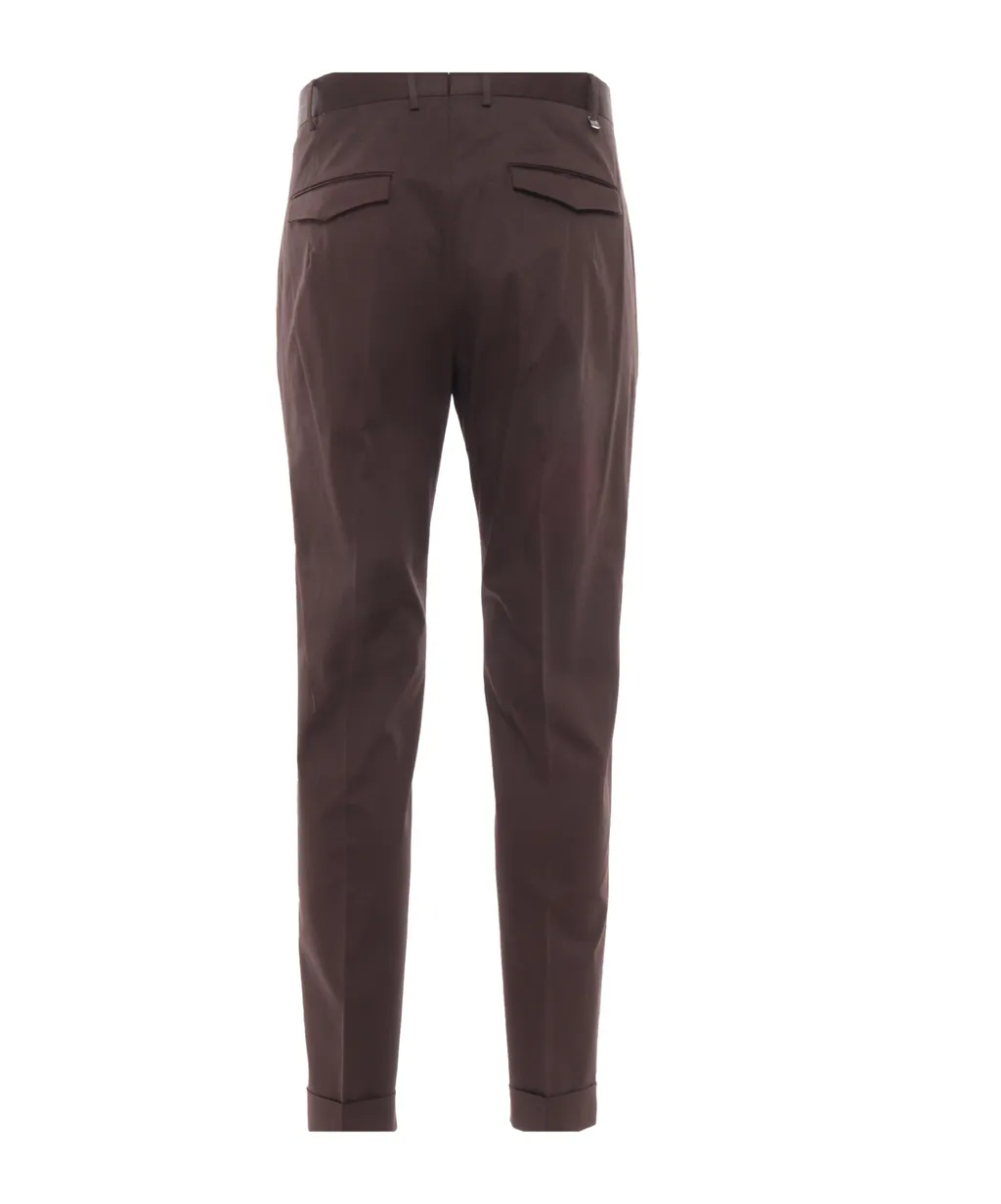 Pleated Flap-Pockets Trousers