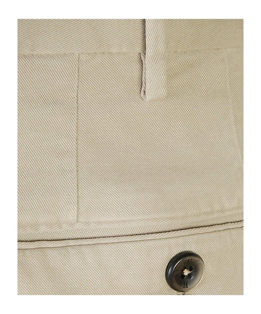 Pleated Zipper Casual Pants