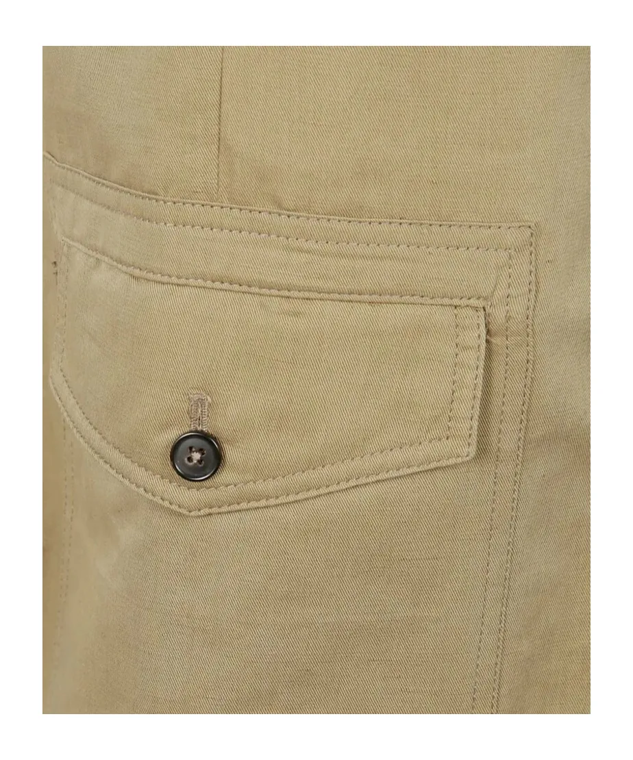 Cotton Straight-Leg Trousers