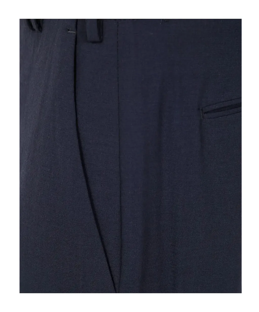 Wool Straight-Leg Trousers